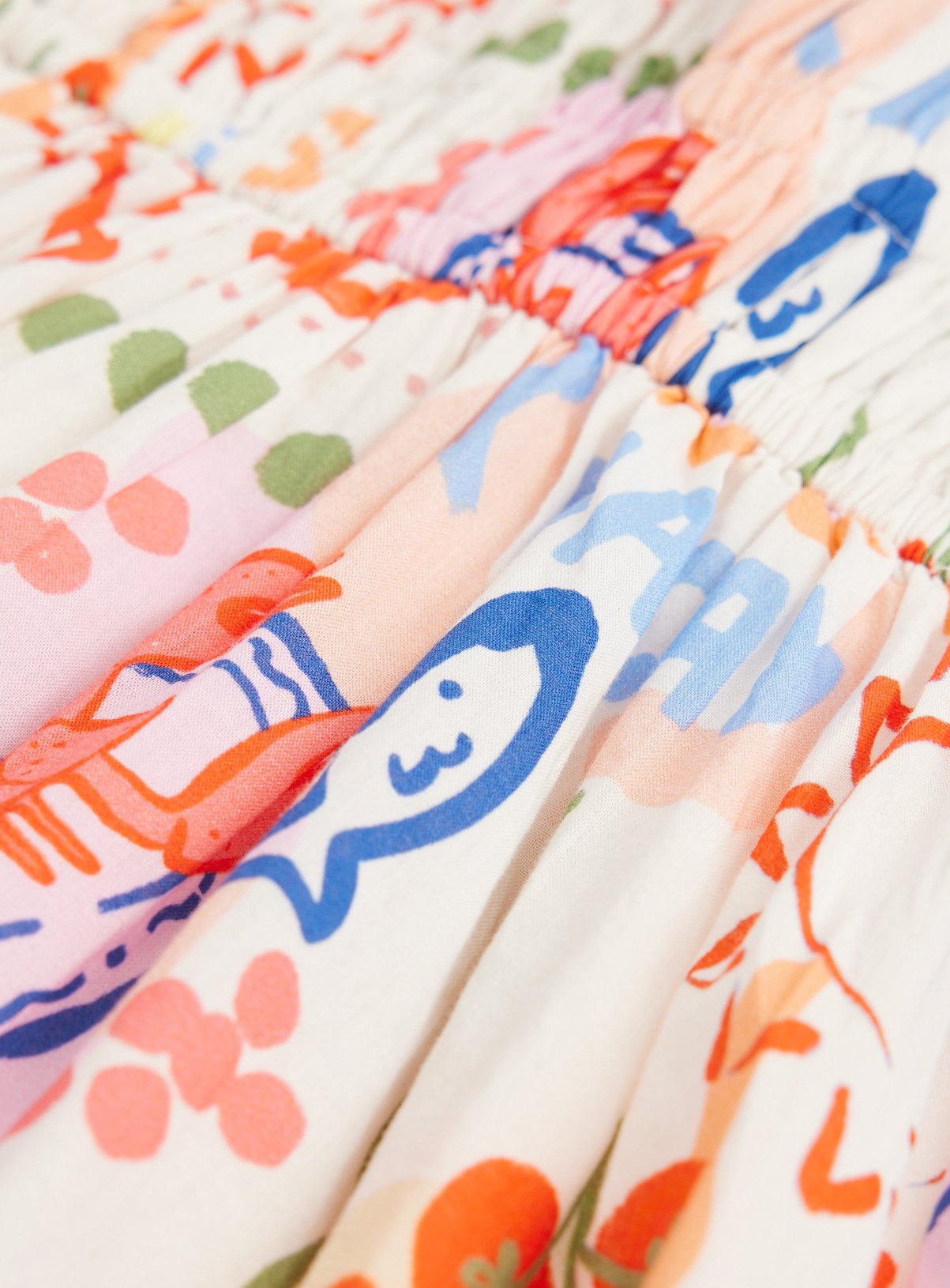 Tile Print Strappy Dress 1-2 years - Image 2 thumbnail